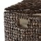 Casafield Laundry Hamper with Lid and Removable Liner Bag, Woven Water Hyacinth Square Laundry Basket Sorter for Clothes and Towels